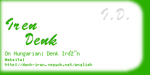 iren denk business card